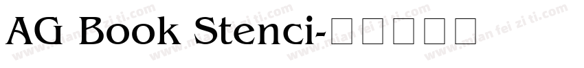 AG Book Stenci字体转换